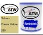 Preview: Subaru, Cream Yellow, 259: 1L Lackdose, von ATW Autoteile West.